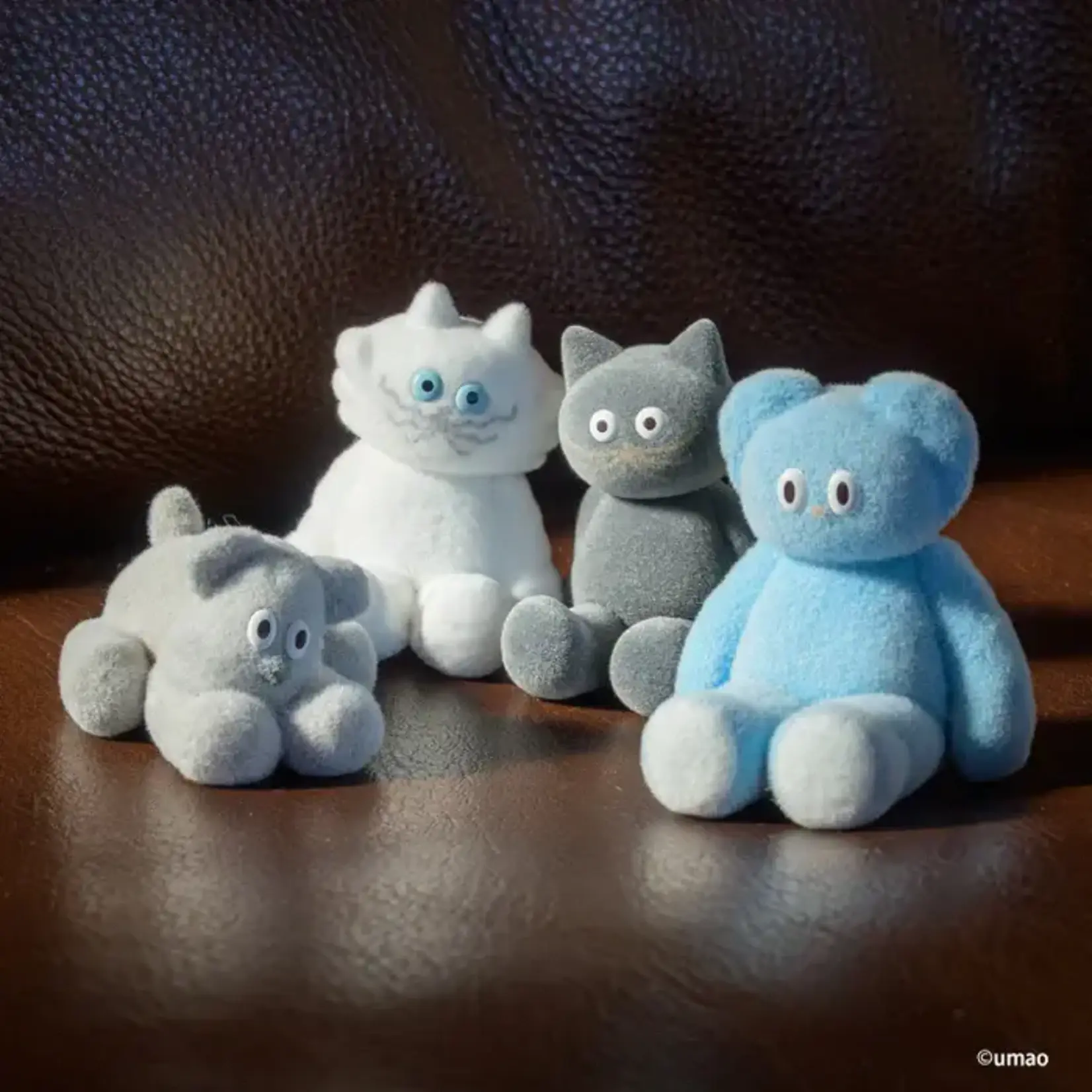 Umao Fuzzy Flocked Animal Series