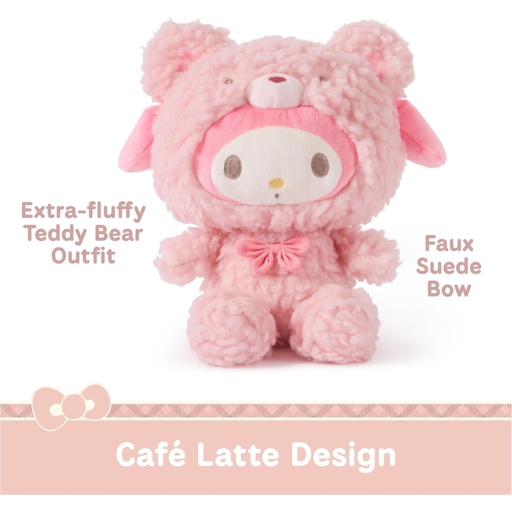 Gund x My Melody Cafe Latte Bear Costume 10" Plush