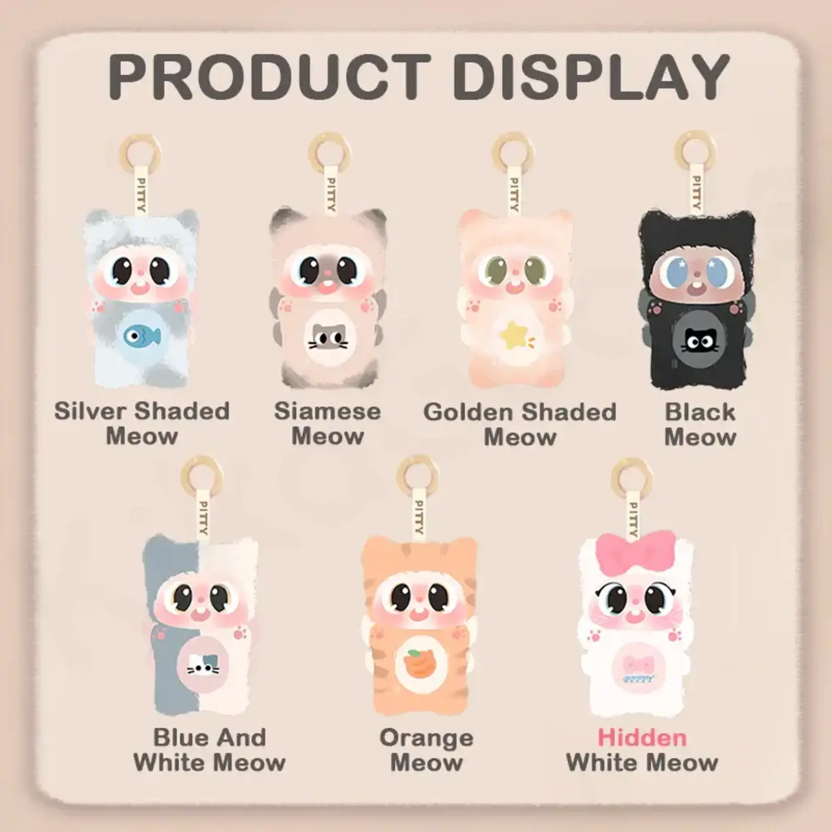 Pitty's Meow Meow Dormitory Surprise Vinyl Plush
