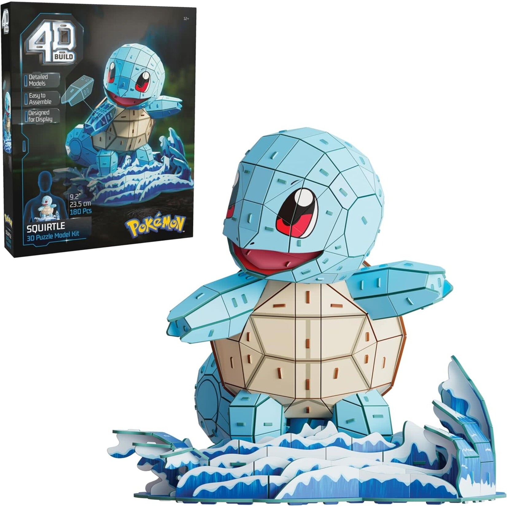 4D Build Pokemon Squirtle 3D Model Kit