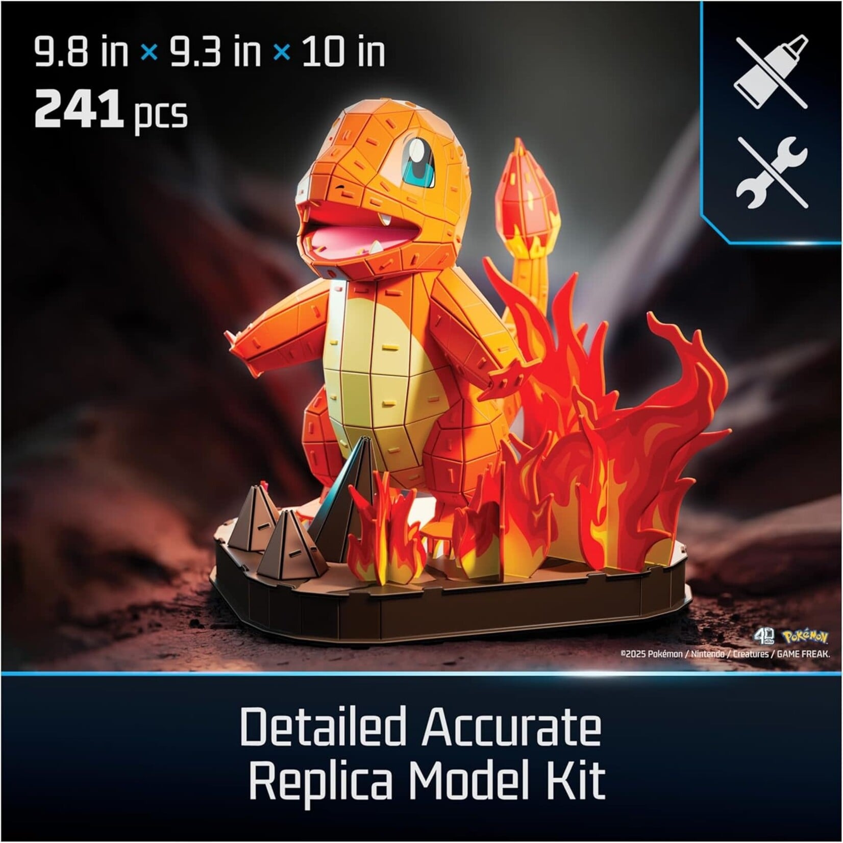 4D Build Pokemon Charmander 3D Model Kit