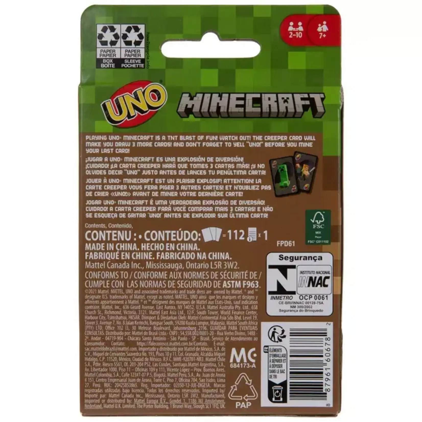 Uno Minecraft
