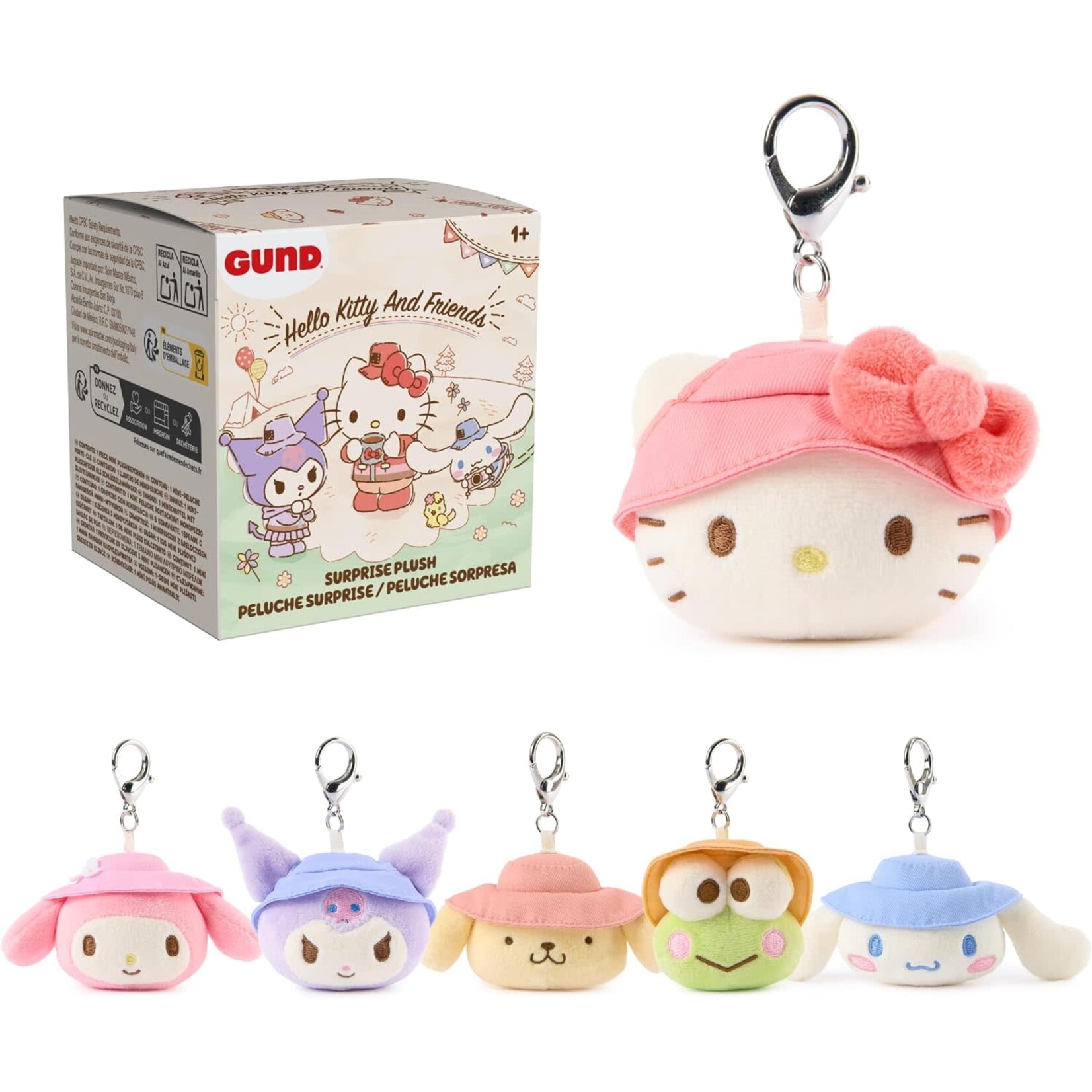 Hello Kitty and Friends Camping Surprise Plush Keychain
