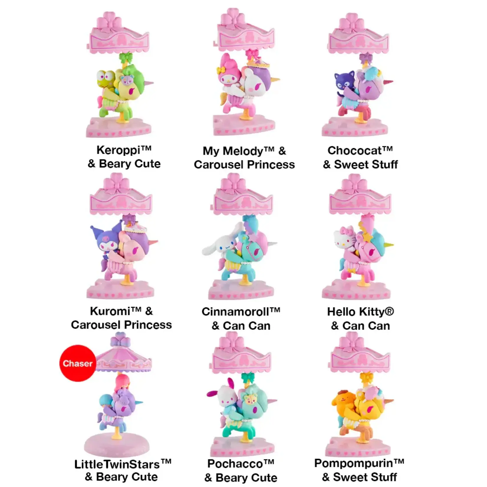 tokidoki x Hello Kitty and Friends Sweet Pink Carousel Surprise Figure
