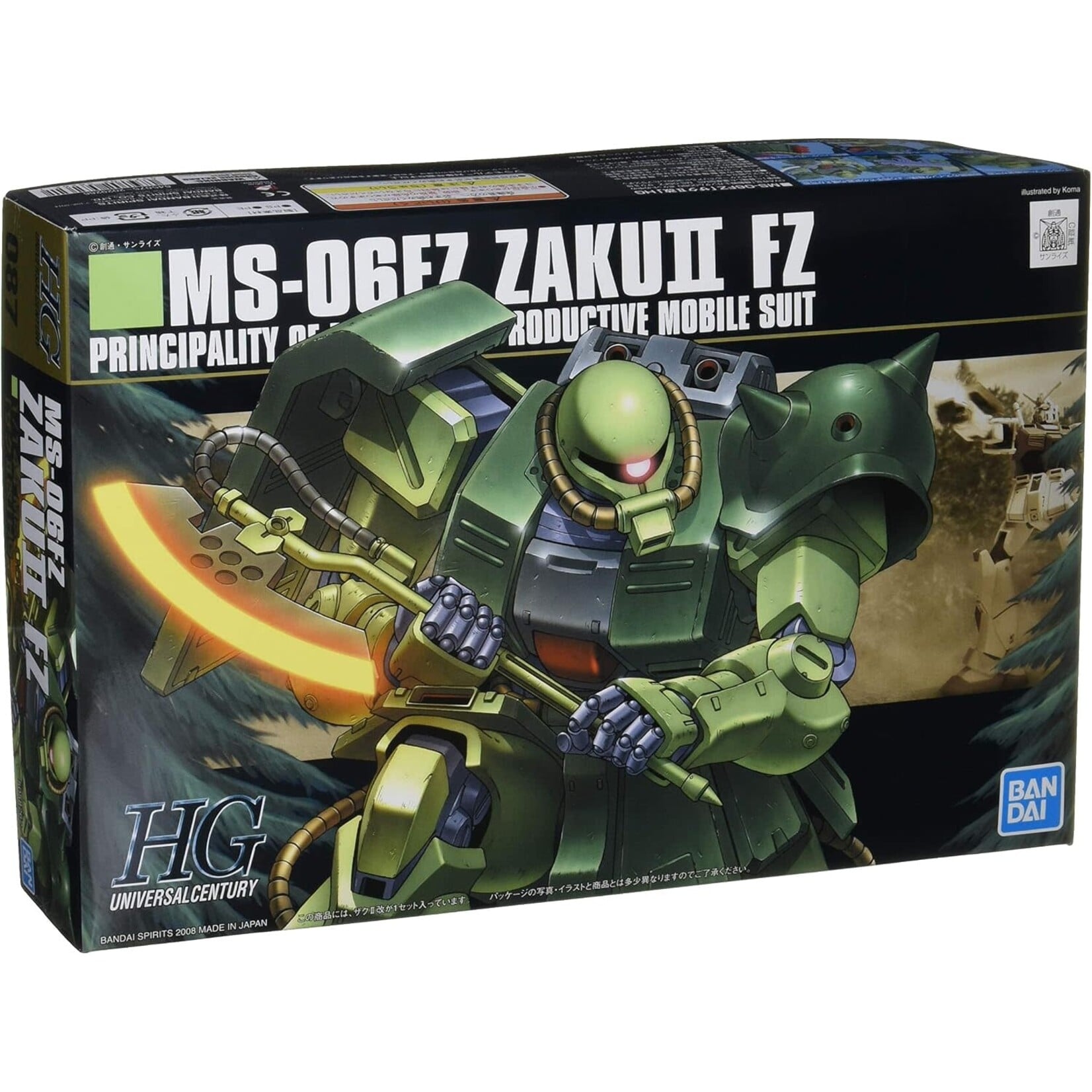 Bandai Hobby HGUC 1/144 #87 MS-06FZ Zaku II FZ Model Kit