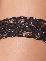 O/S Crystal Lace Leg Garter - Assorted Colors