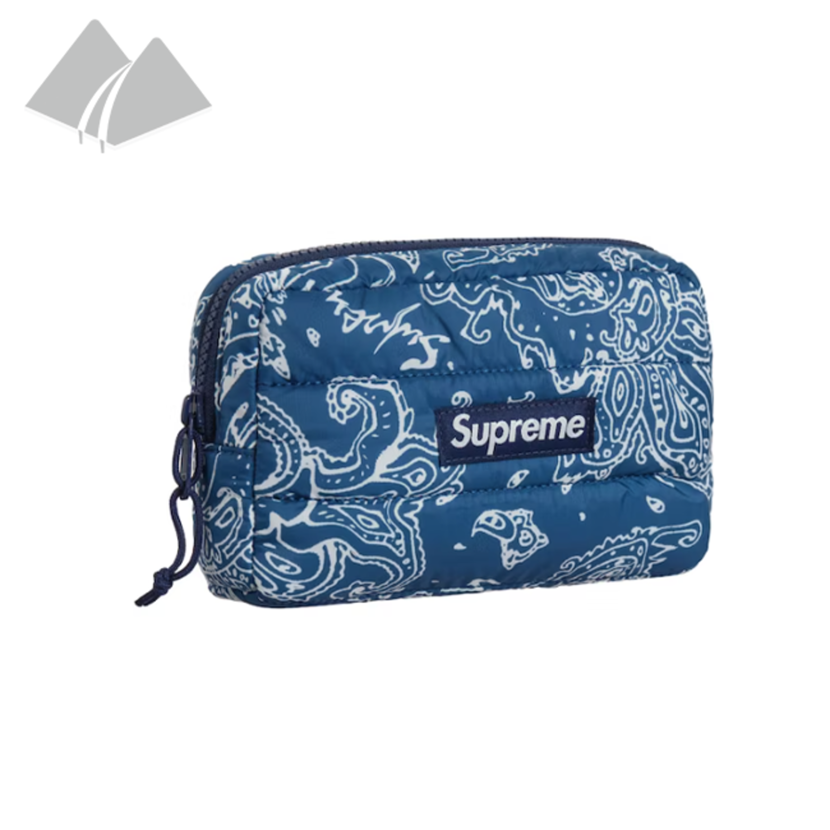 Supreme Supreme Puffer Pouch Blue Paisley - The Valley San Supreme Supreme Puffer Pouch Blue Paisley - The Valley San