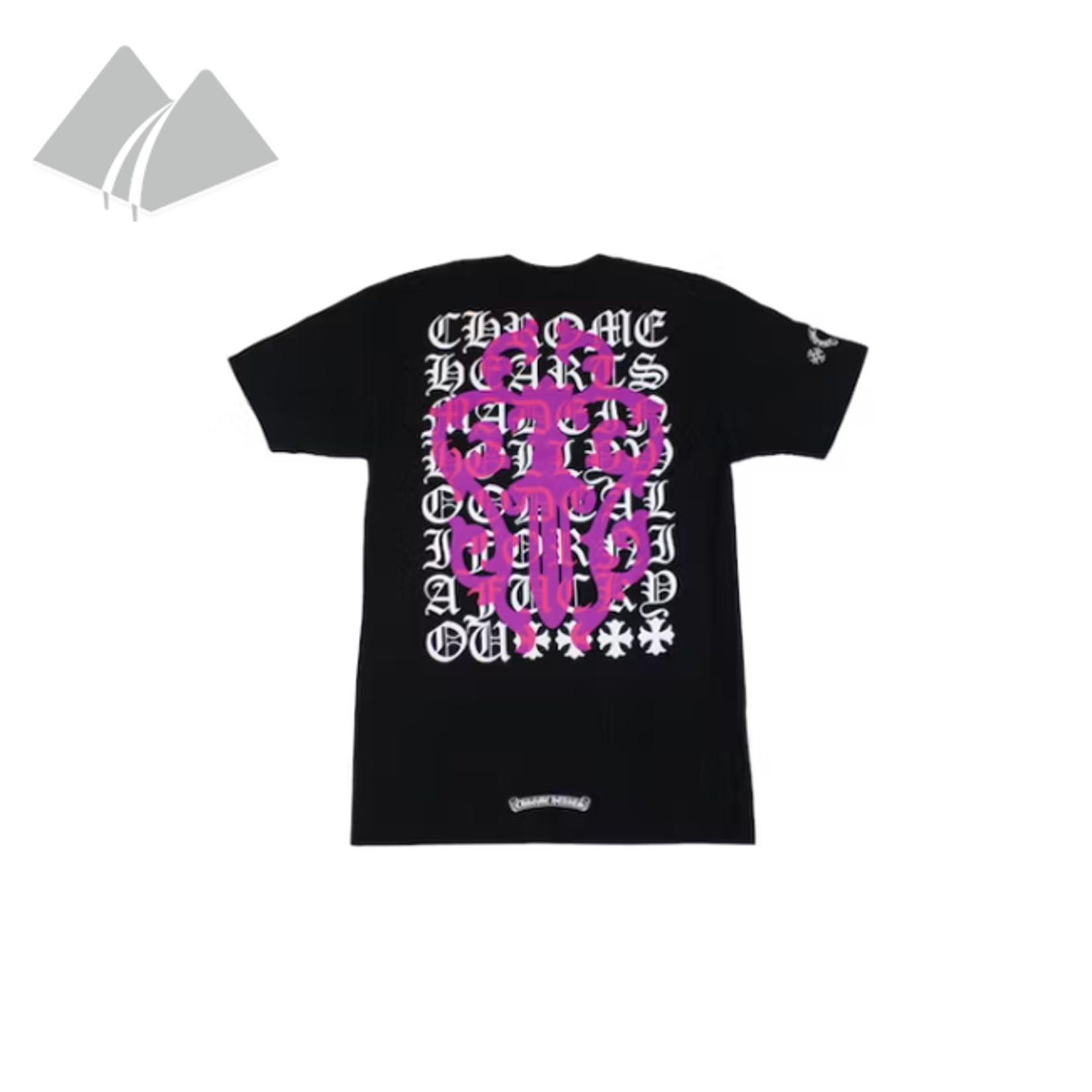 Chrome Heart Chrome Hearts Eye Chart Dagger T-shirt Black