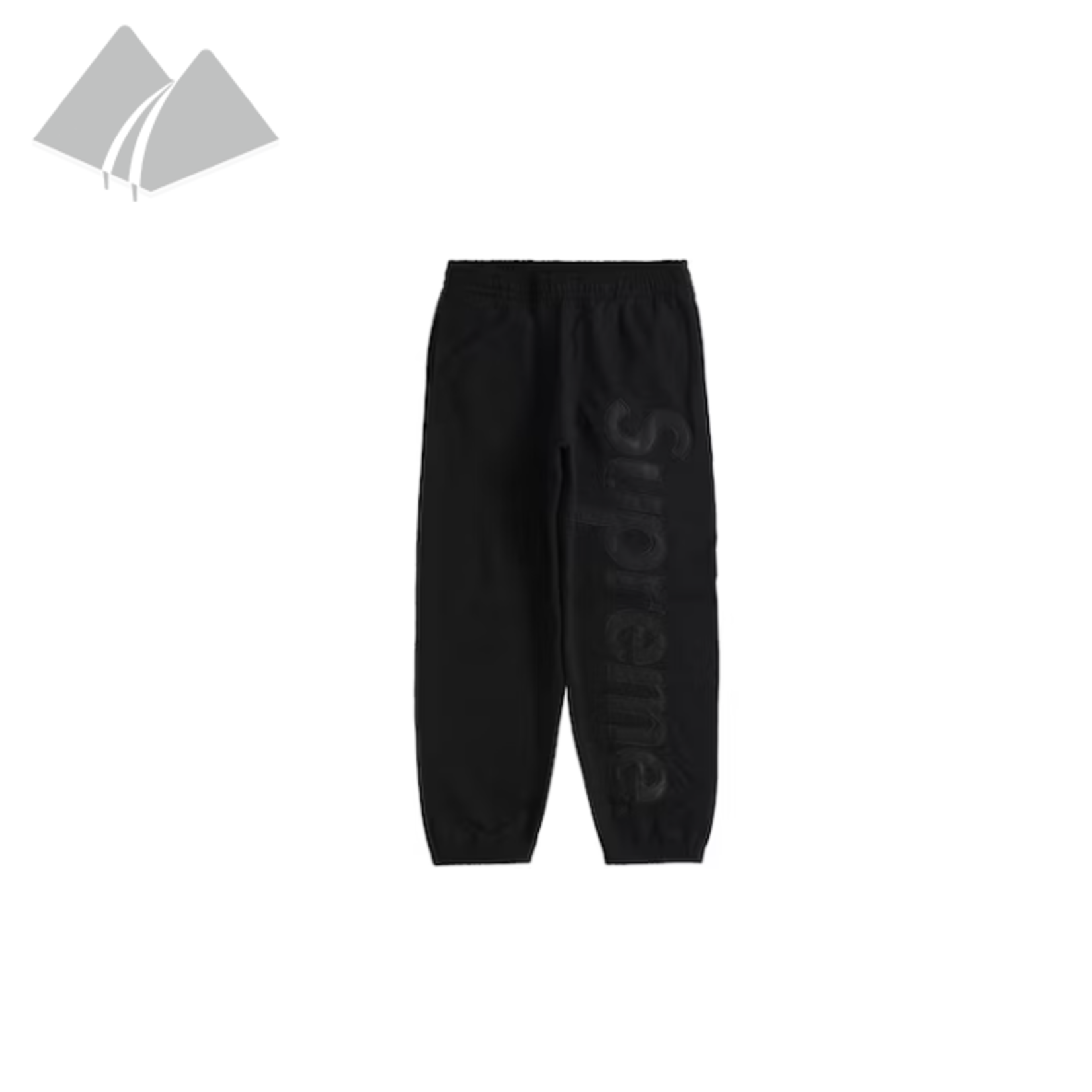 Supreme Satin Appliqué Sweatpant Black - The Valley San Supreme Satin Appliqué Sweatpant Black - The Valley San