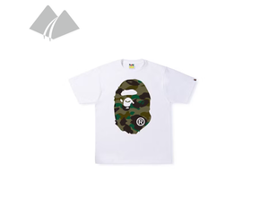 BAPE Tee 1st Camo Big Ape Head Green White The Valley San Francisco