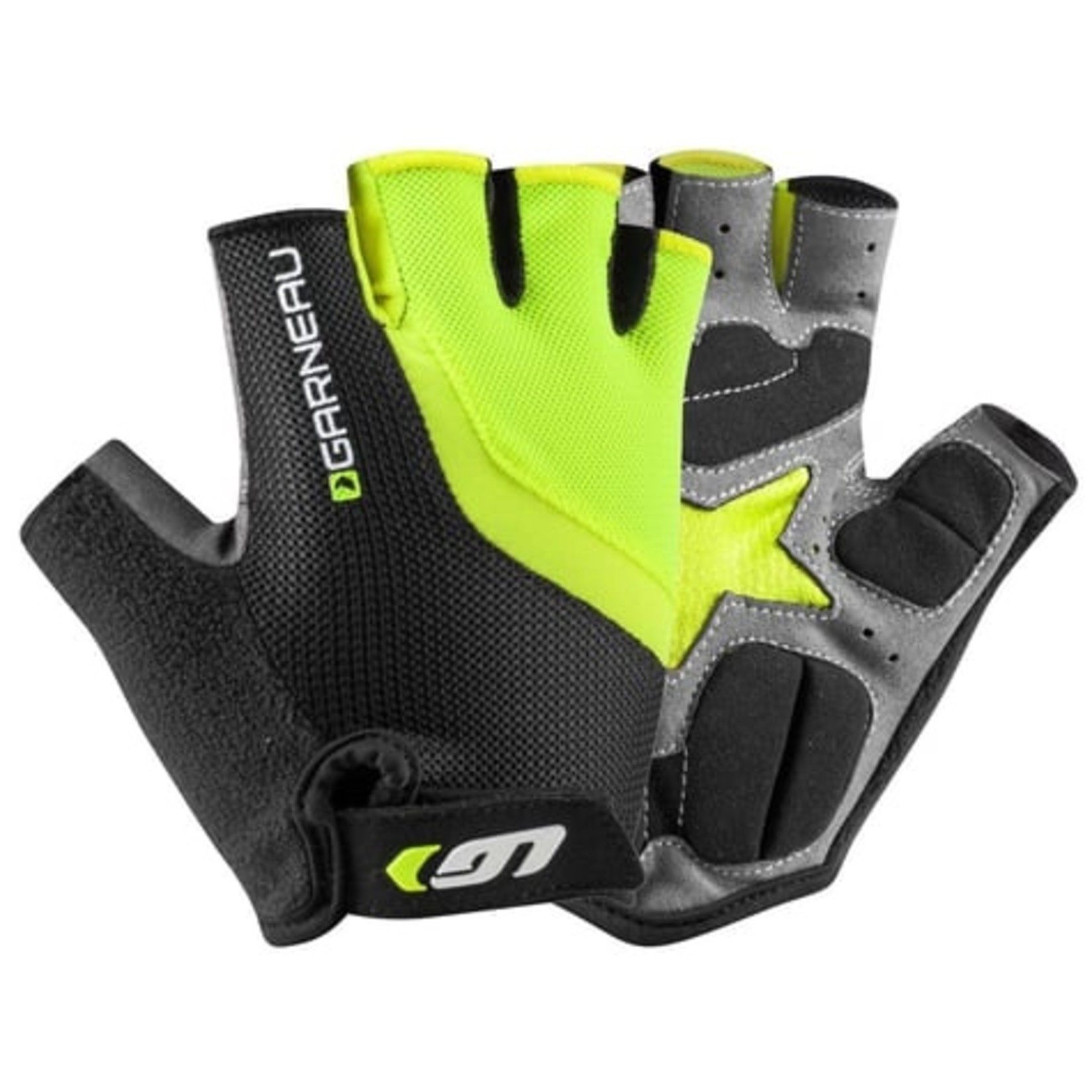 Louis Garneau Biogel RX-V Cycling Gloves- black/safety yellow MED