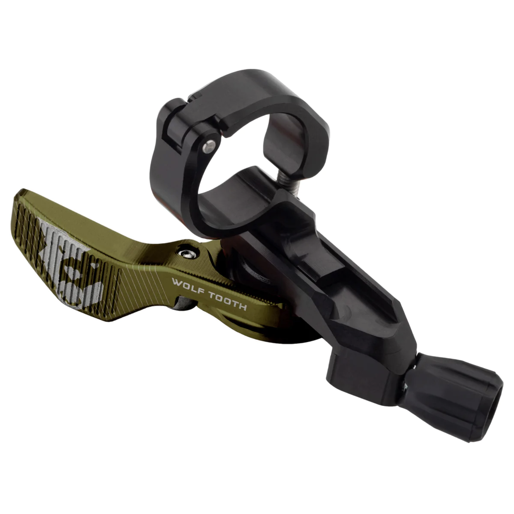 Wolf Tooth Components Wolf Tooth ReMote Dropper Lever w/ 22.2mm Handlebar Clamp - Olive