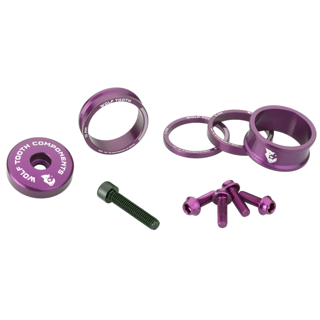 Wolf Tooth Components Wolf Tooth Anodized Bling Kit - Purple