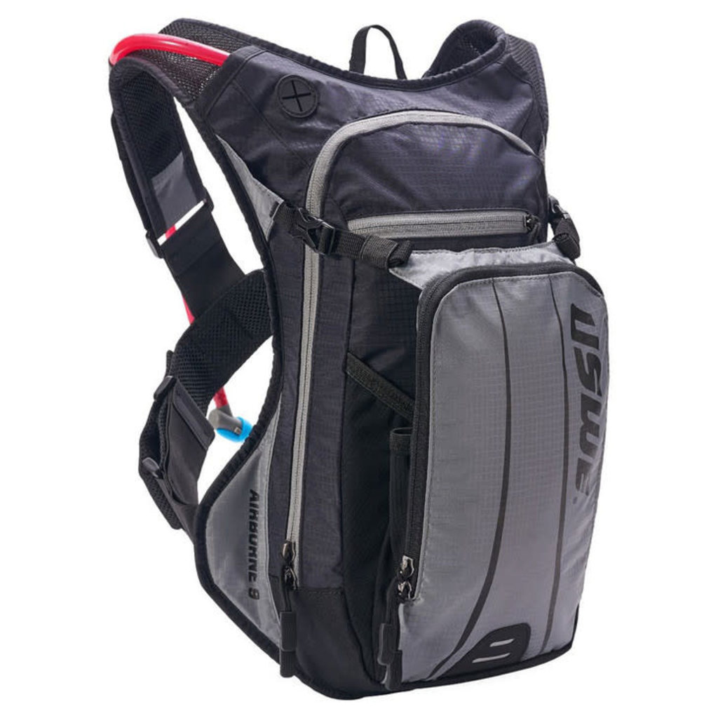 USWE USWE Airborne 9 Hydration Pack - Black/Gray - One On One