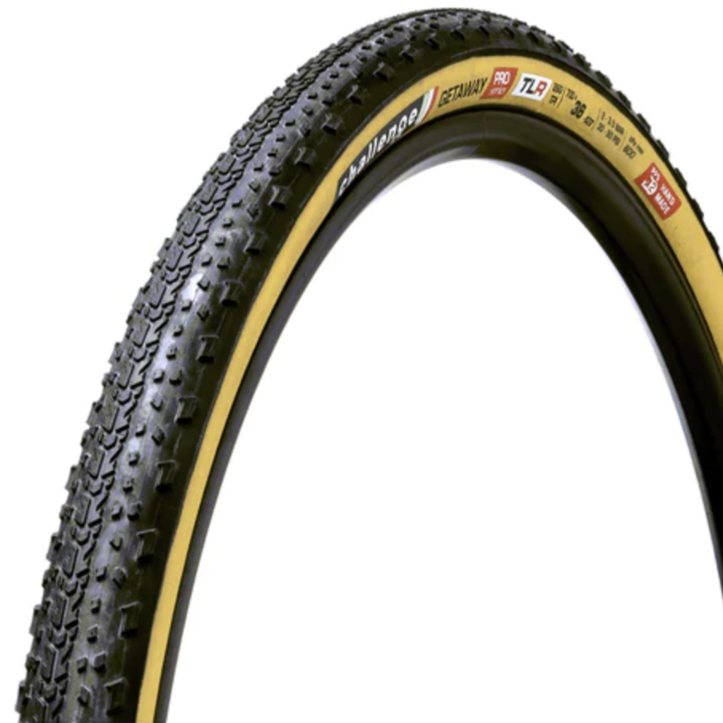 Challenge Challenge Getaway Pro Tire - 700 x 40 Tubeless Folding Black/Tan Handmade