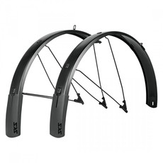 SKS SKS B75 Bluemels Style Full Coverage Fender Set - 75mm, 27.5/29/700 x 2.25-2.6", Matte Black