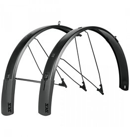 SKS SKS B75 Bluemels Style Full Coverage Fender Set - 75mm, 27.5/29/700 x 2.25-2.6", Matte Black