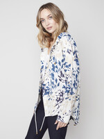 Charlie B Charlie B Floral Hooded Button Duster Jacket