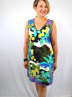 M&M Studio Maloka Charme V-Neck Floral Print  Dress