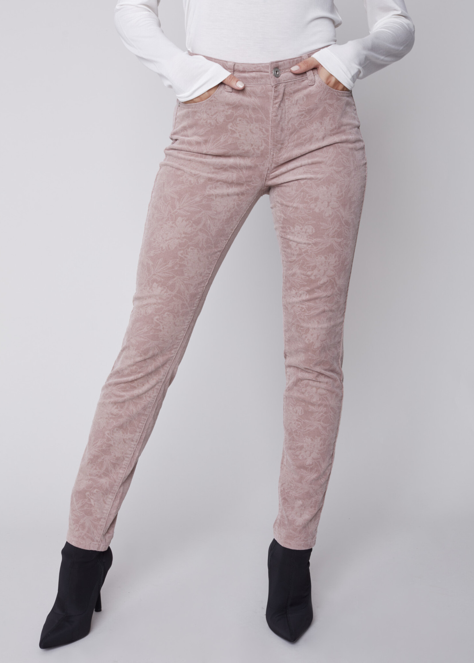 Charlie B Charlie B Printed Corduroy Pant