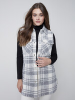Charlie B Charlie B Collared Vest with Pockets