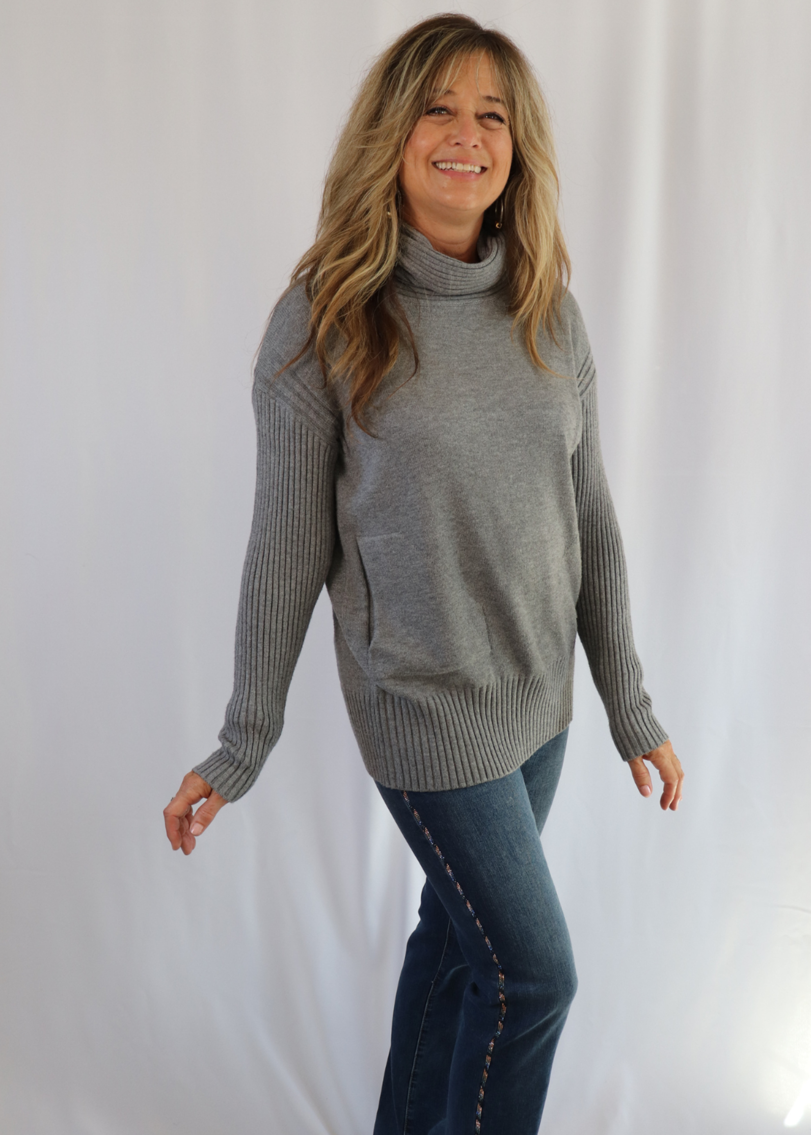 Renuar Cowl Neck Sweater - KVA Collections