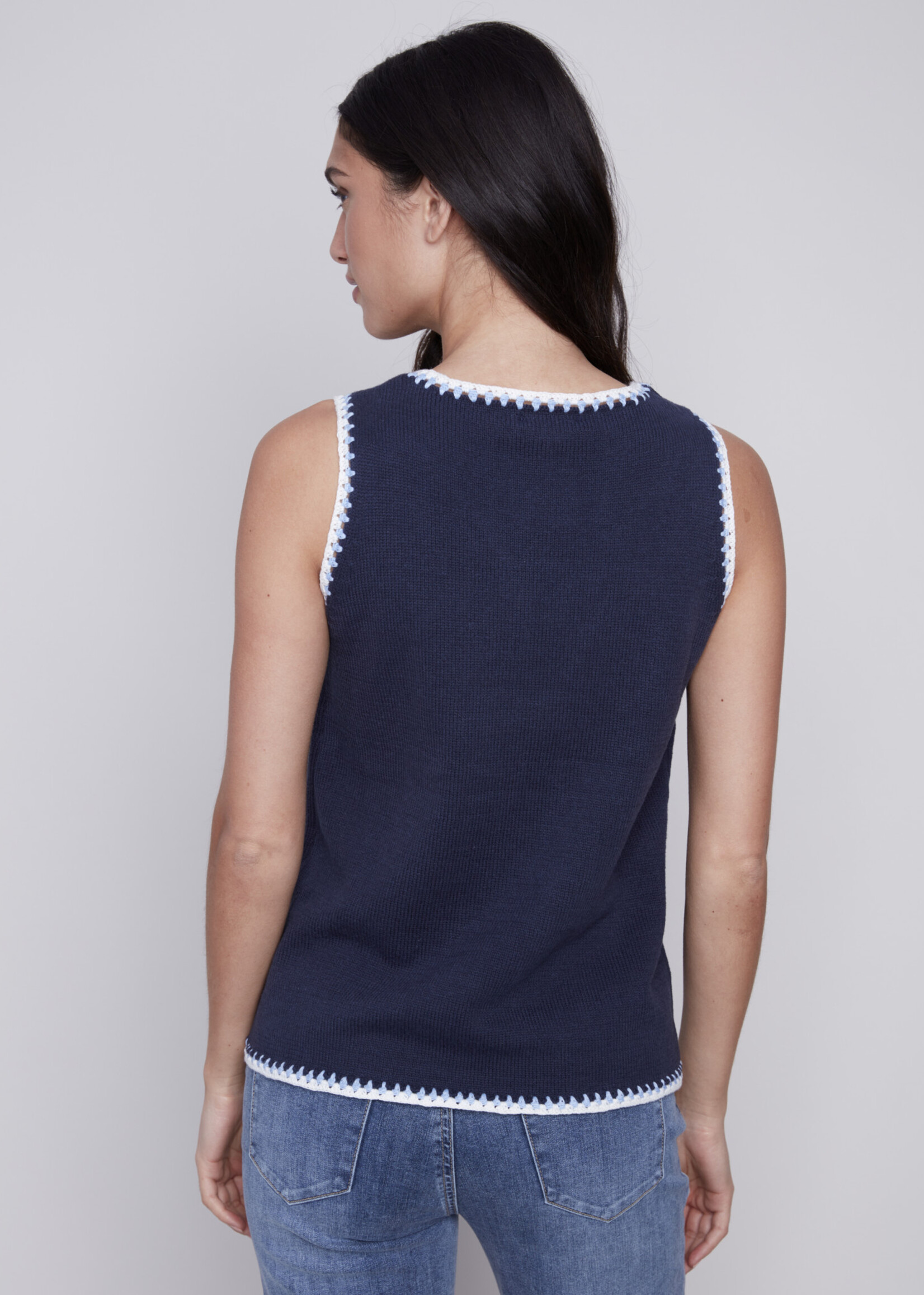 Charlie B Charlie B Knit Tank Contrasted Edging