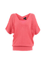 Marble Fashion Designs Marble Crochet Drop Sleeve Sweater
