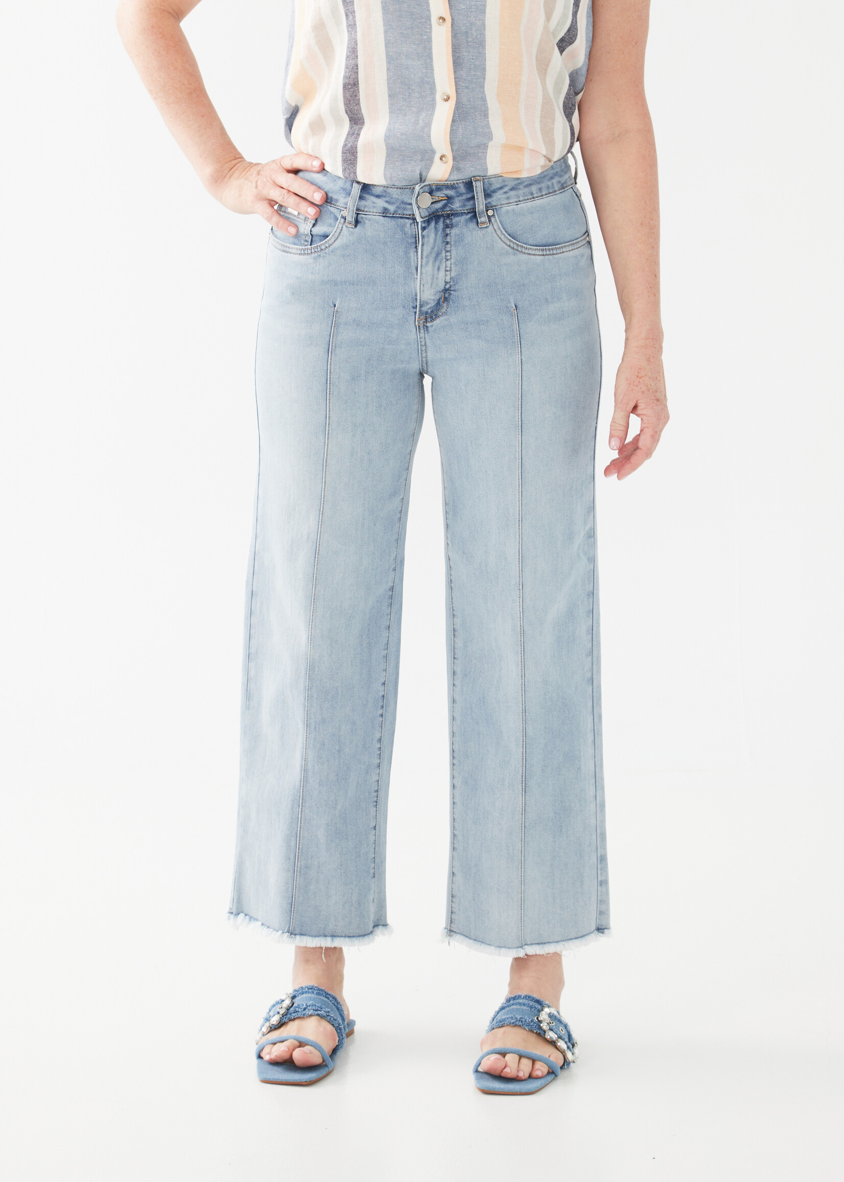 French Dressing Jeans FDJ Olivia Wide Leg Ankle Jean