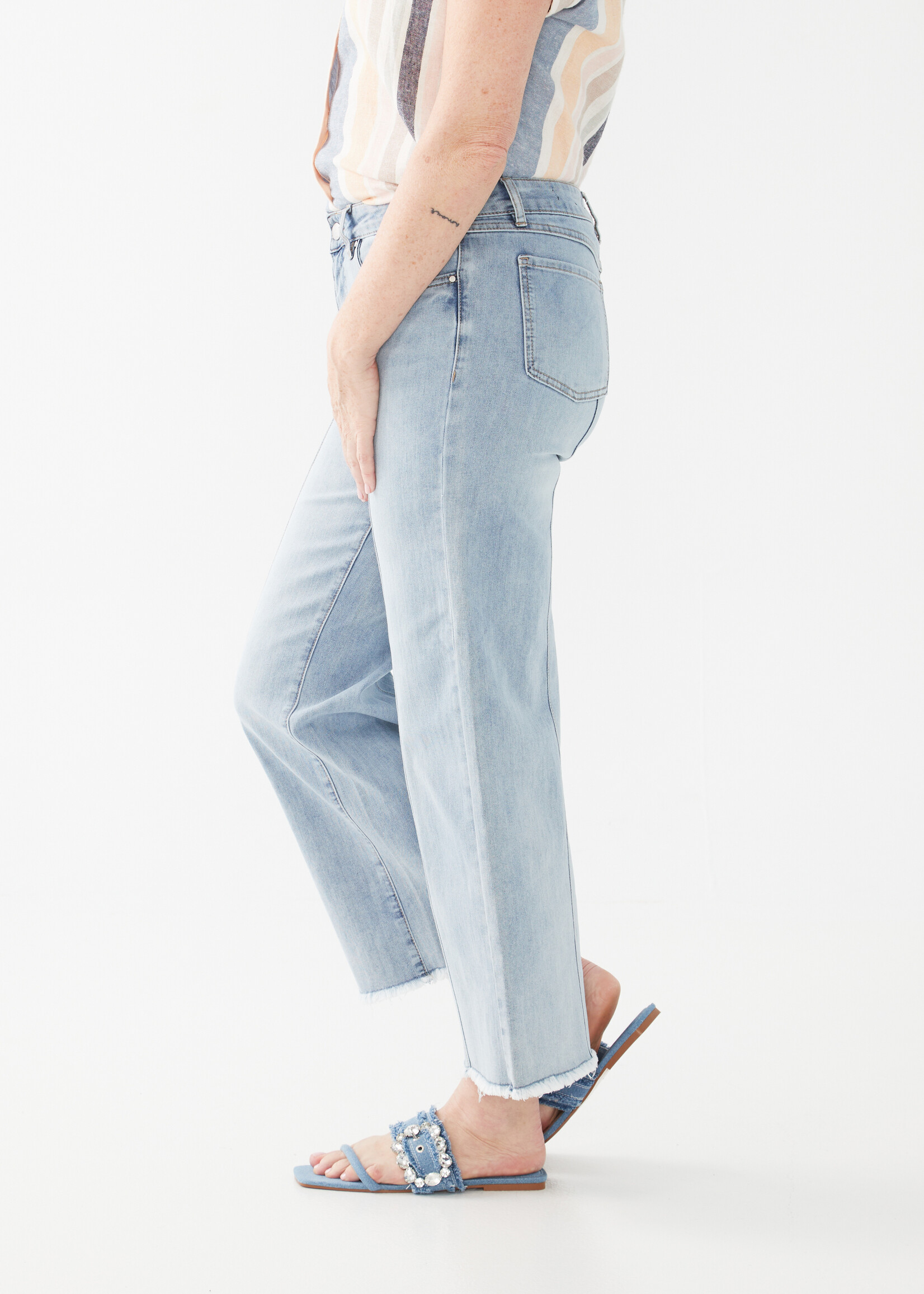 French Dressing Jeans FDJ Olivia Wide Leg Ankle Jean