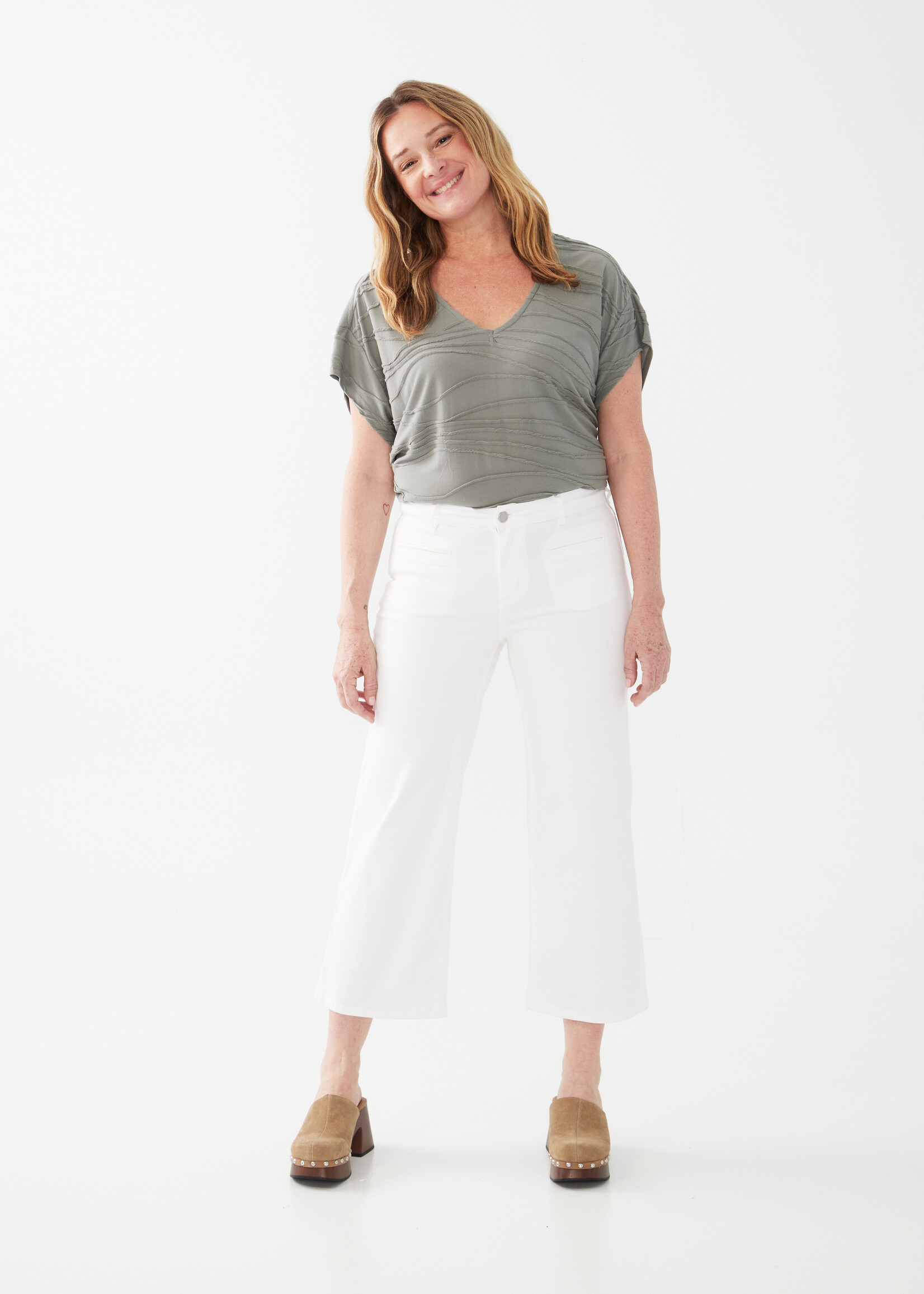 FDJ2475511 Olivia Wide Leg Crop Pant KVA Collections