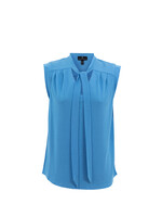 Marble Fashion Designs MB Vneck Sleeveless Top with Tie Detail
