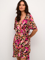 Kaffe Kaffe Kapollie Floral Print Wrap Dress