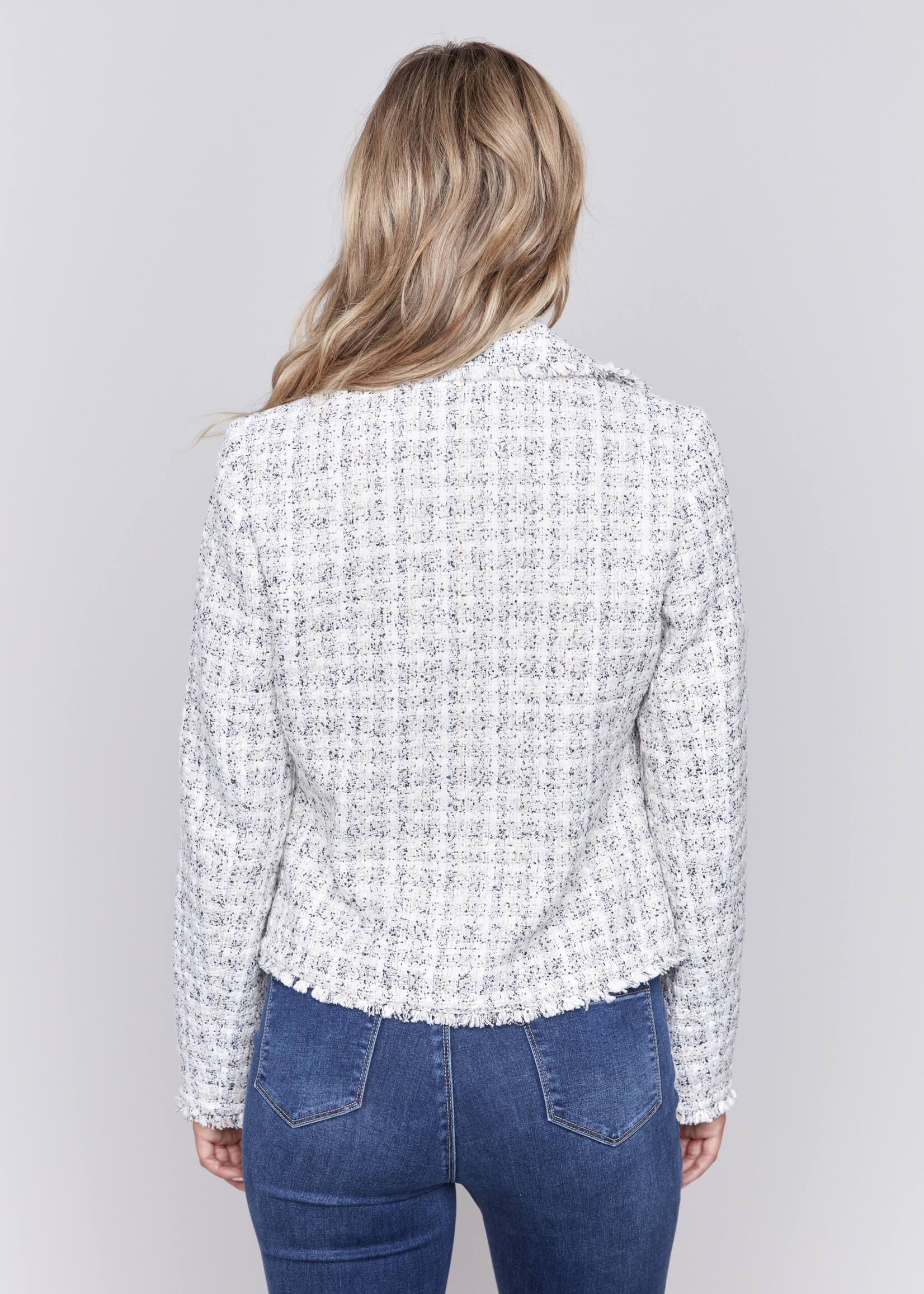 Charlie B Charlie B Tweed Moto Jacket