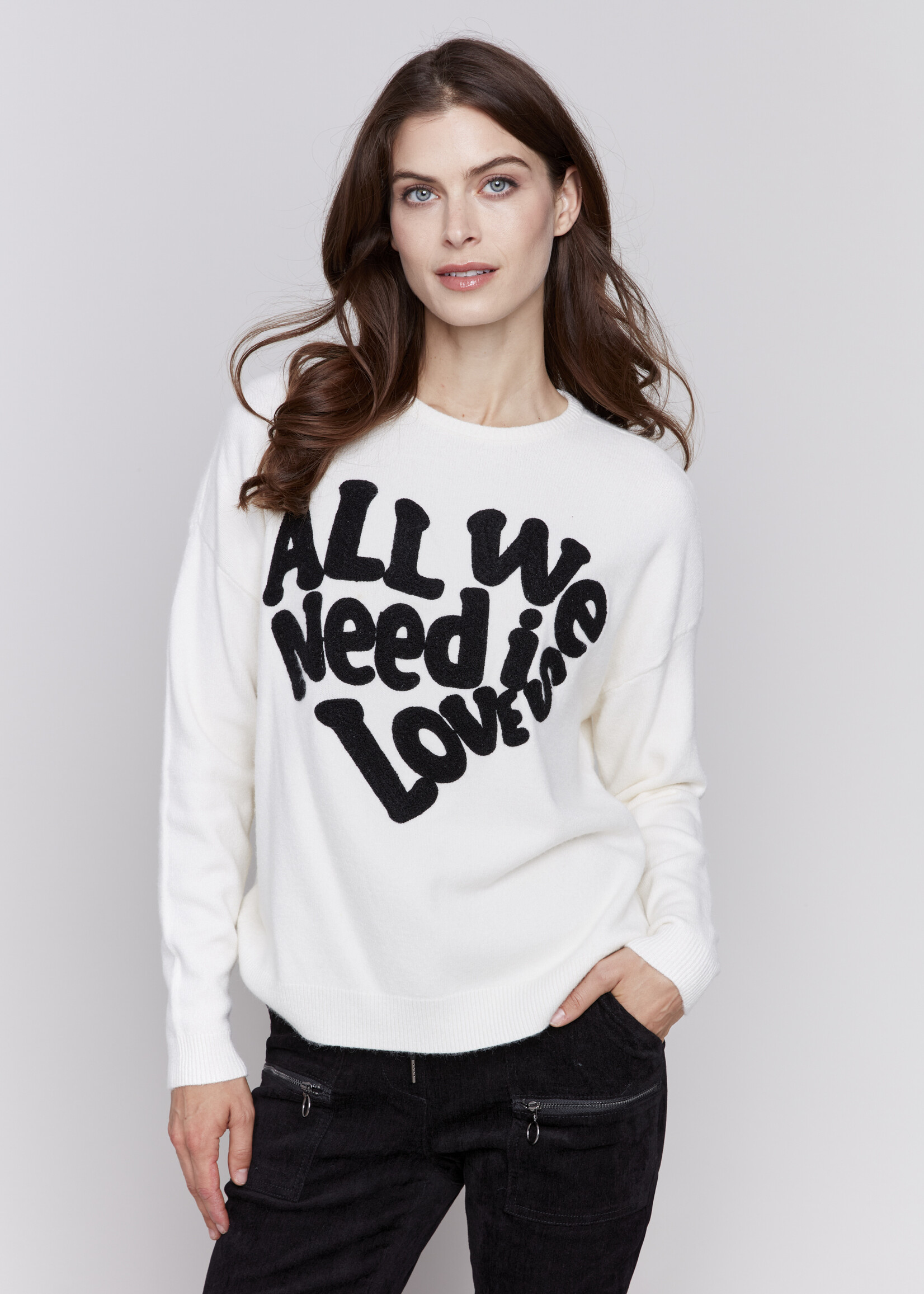 Charlie B Charlie B All We Need Is Love Sweater