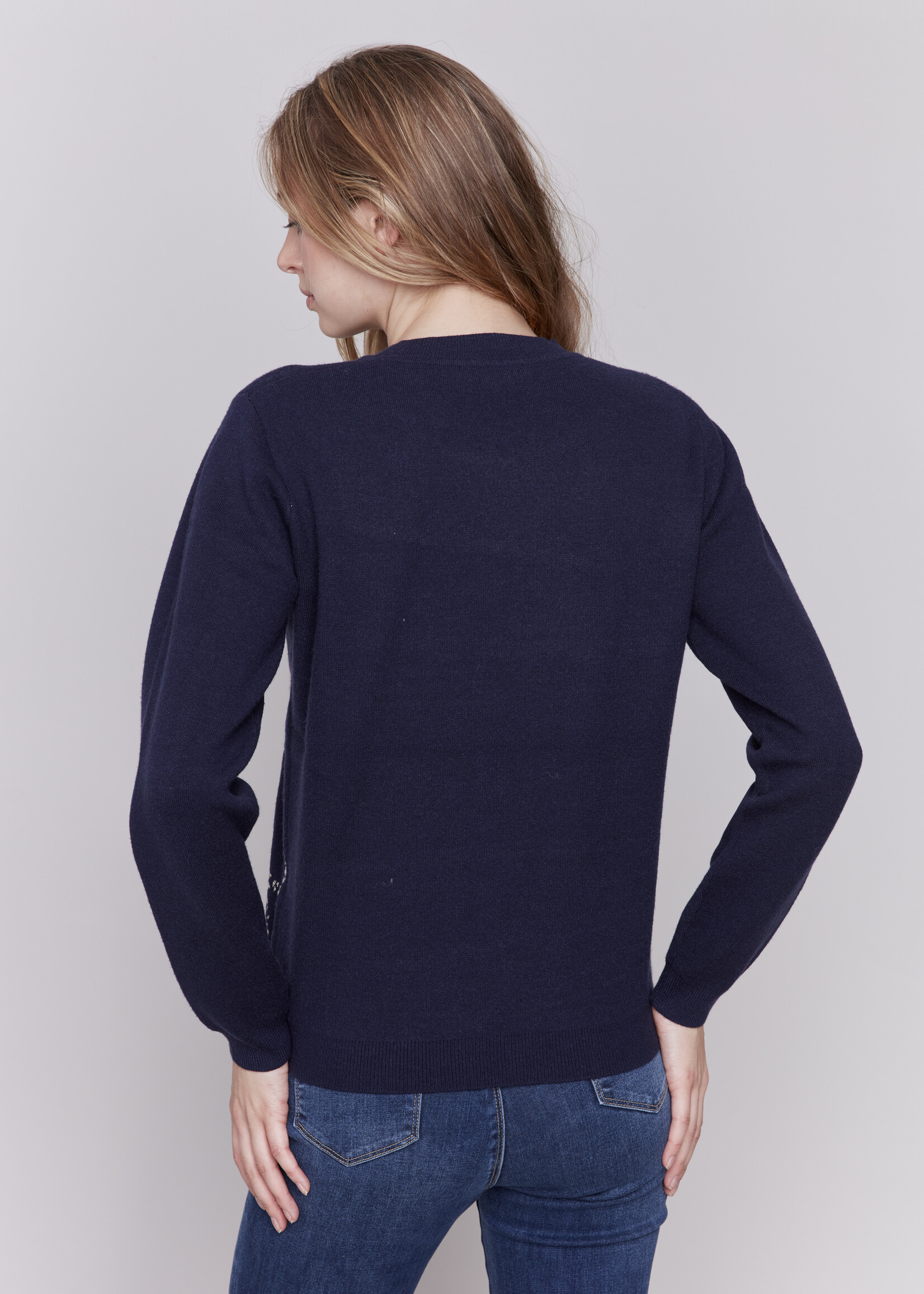 Charlie B Charlie B Cheetah Crew Sweater
