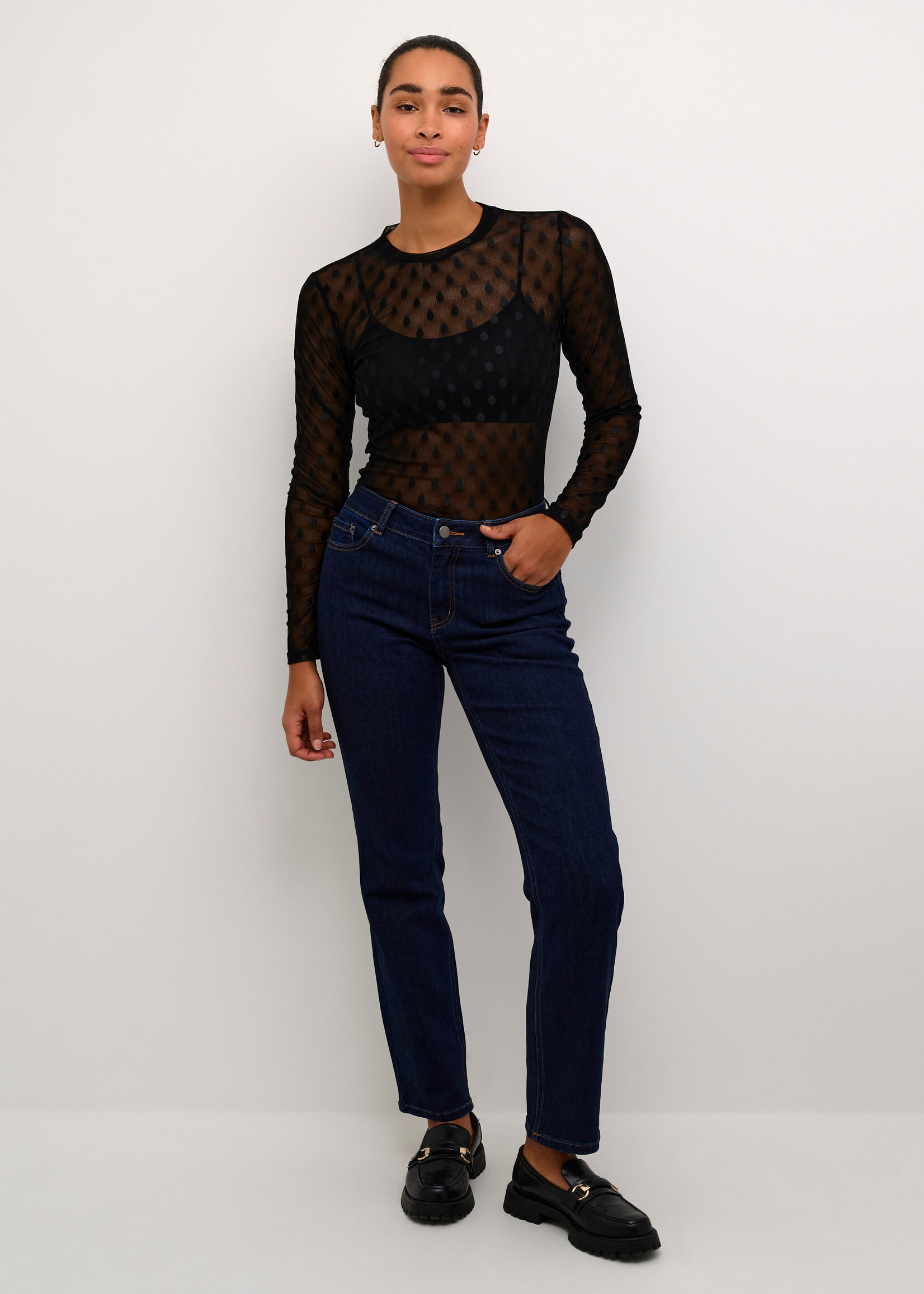 Kaffe Amina Polka Dot Sheer Base Layer