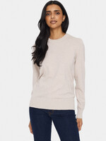 Saint Tropez Saint Tropez Mila Ruched Sleeve Crew Sweater