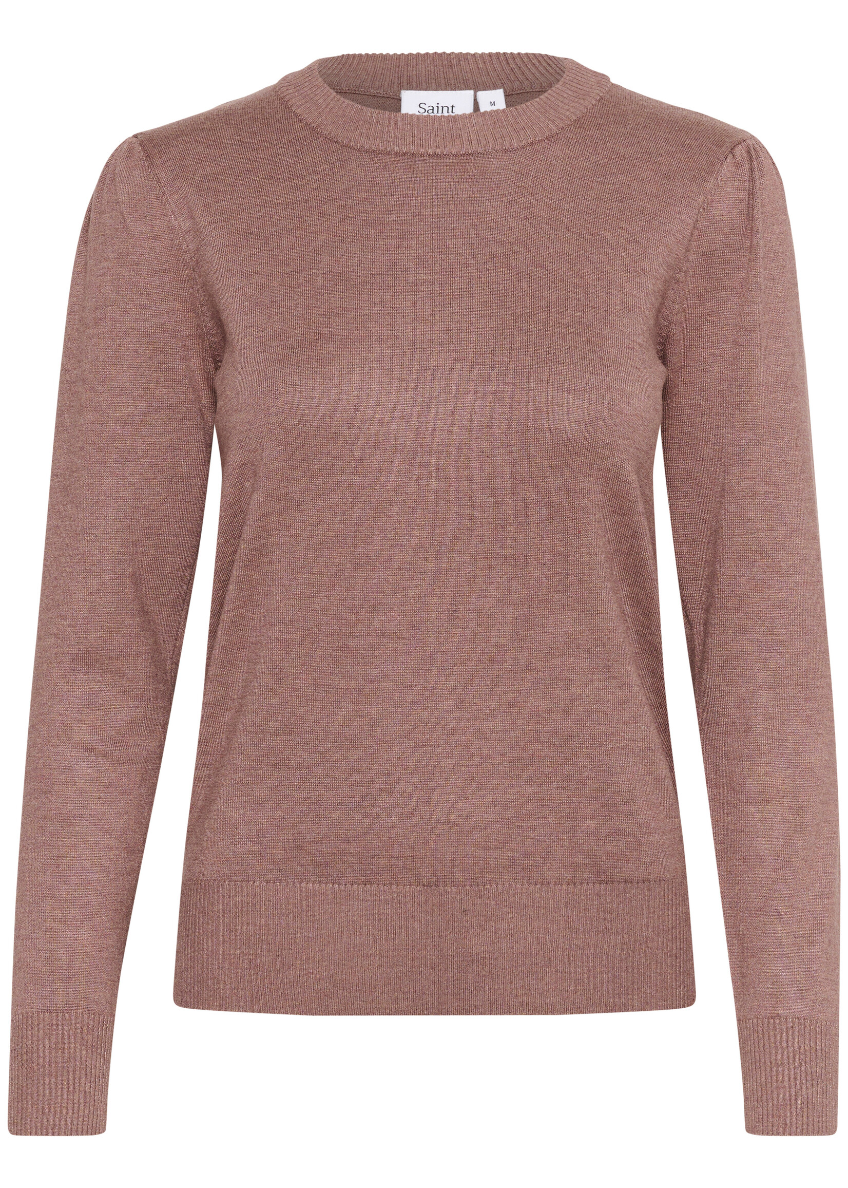Saint Tropez Saint Tropez Mila Ruched Sleeve Crew Sweater
