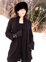 PURE Pure Ruffle Detail Jacket