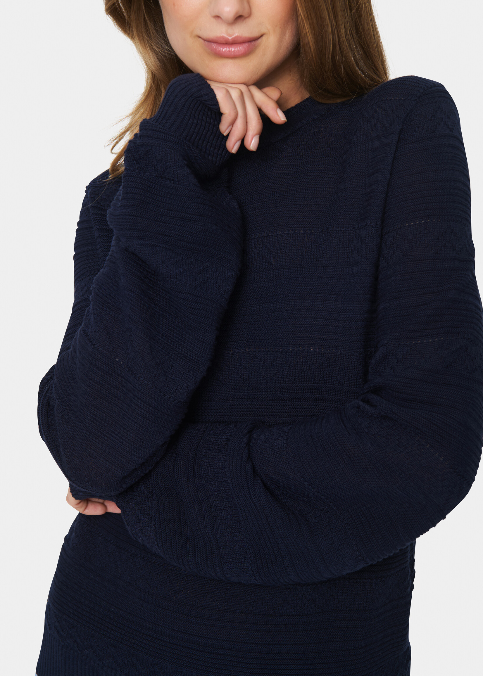 Saint Tropez Saint Tropez Francella Crew Neck Sweater