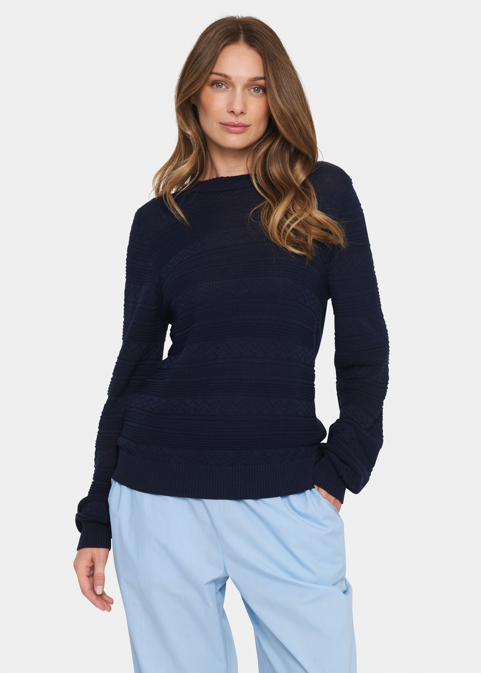 Saint Tropez Saint Tropez Francella Crew Neck Sweater