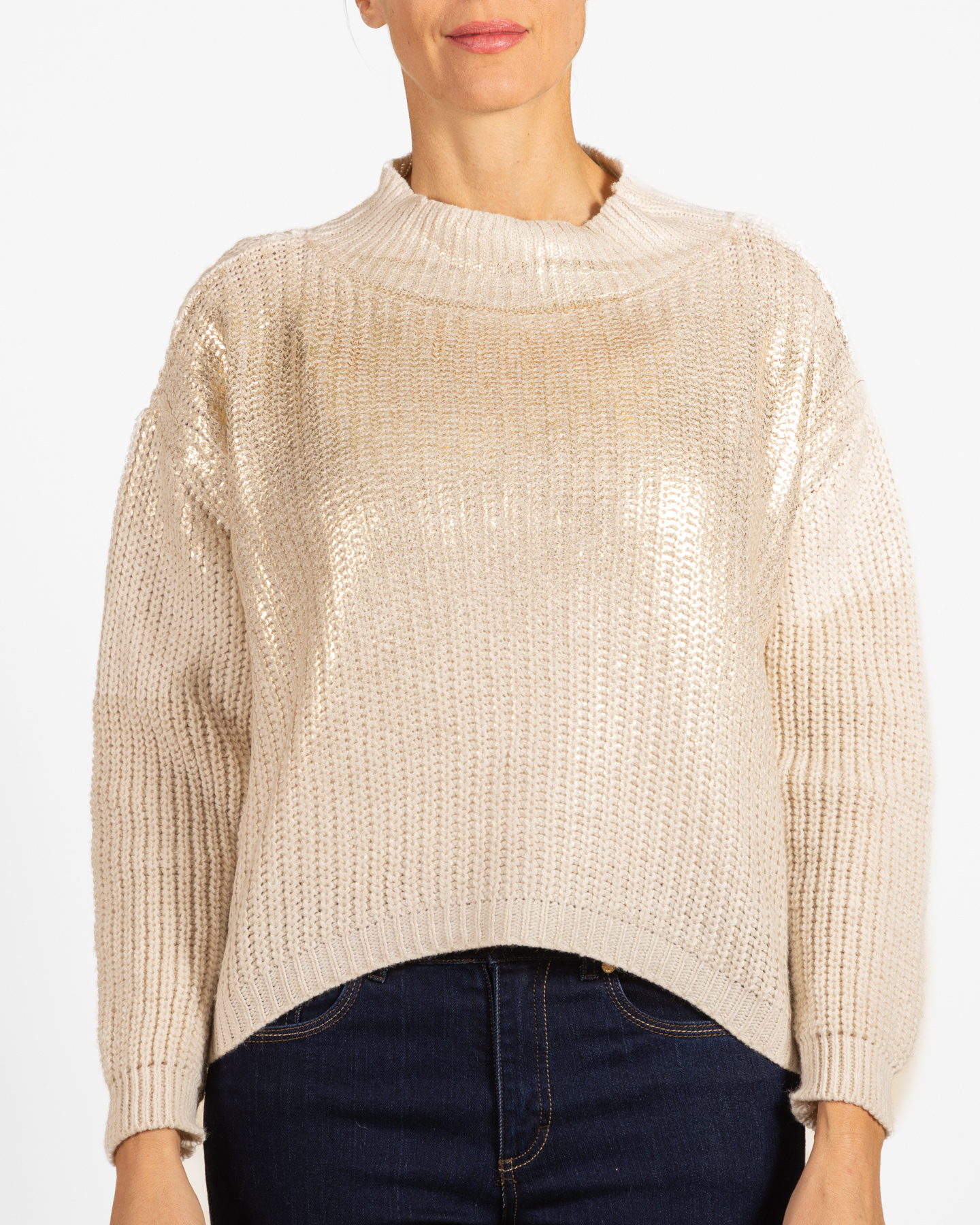 AM31249 Gold Foil Sweater