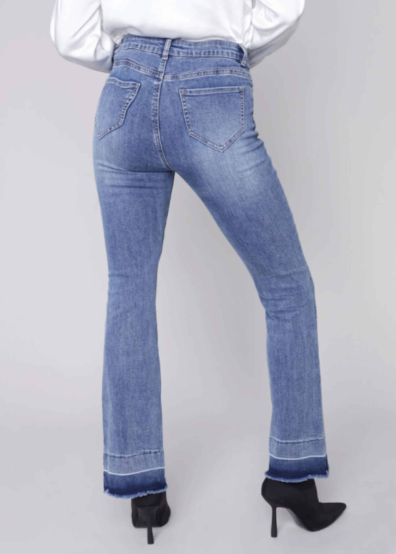 Charlie B Charlie B Contrast Cuff Flare Jean