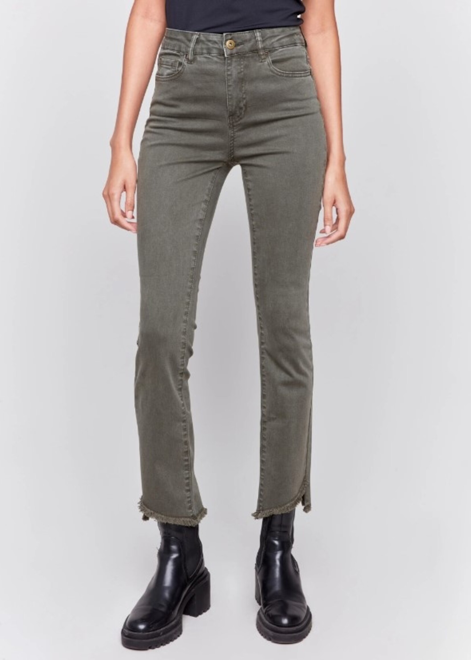 Charlie B Charlie B Asymmetrical Hem Bootcut Pant