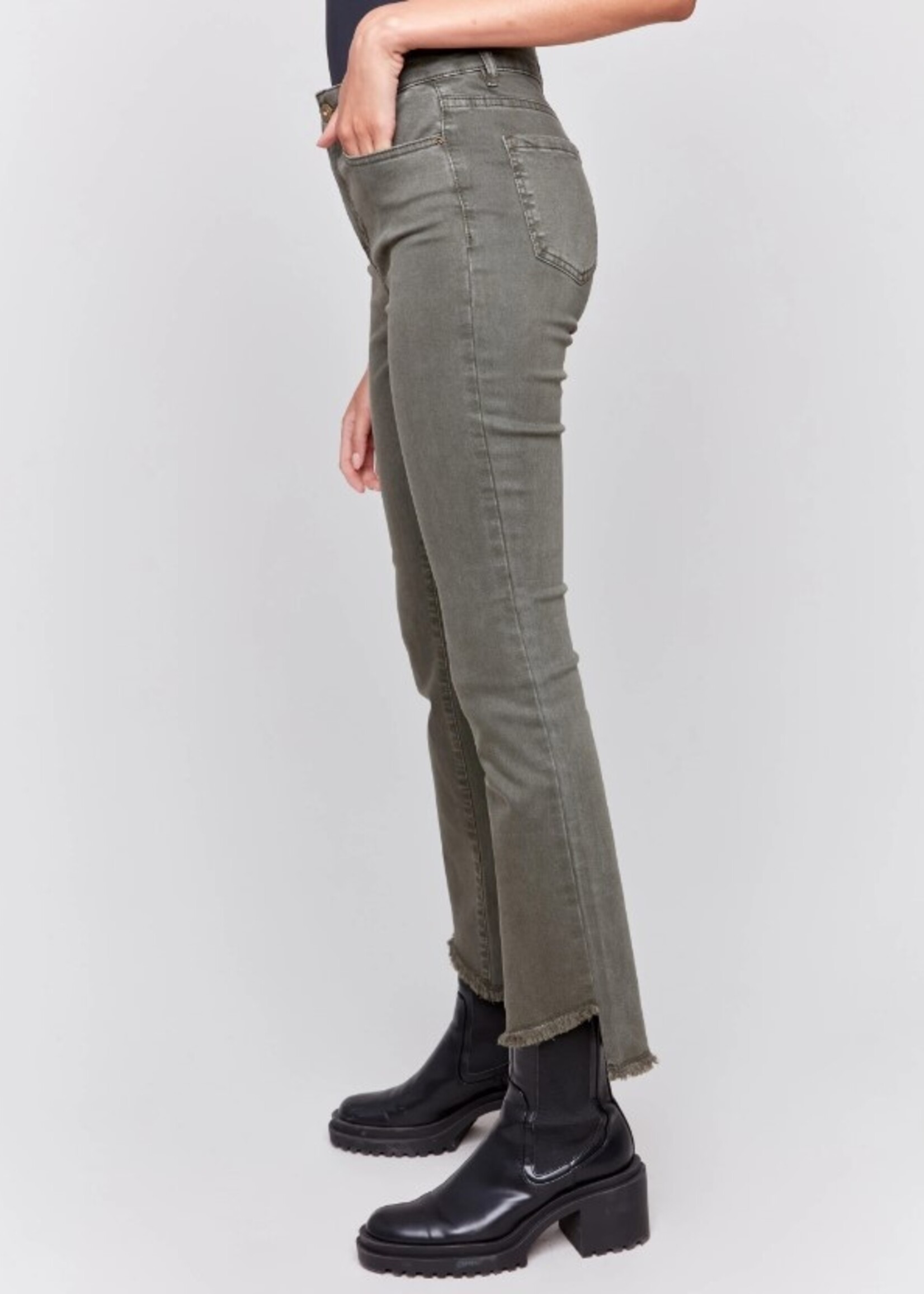 Charlie B Charlie B Asymmetrical Hem Bootcut Pant