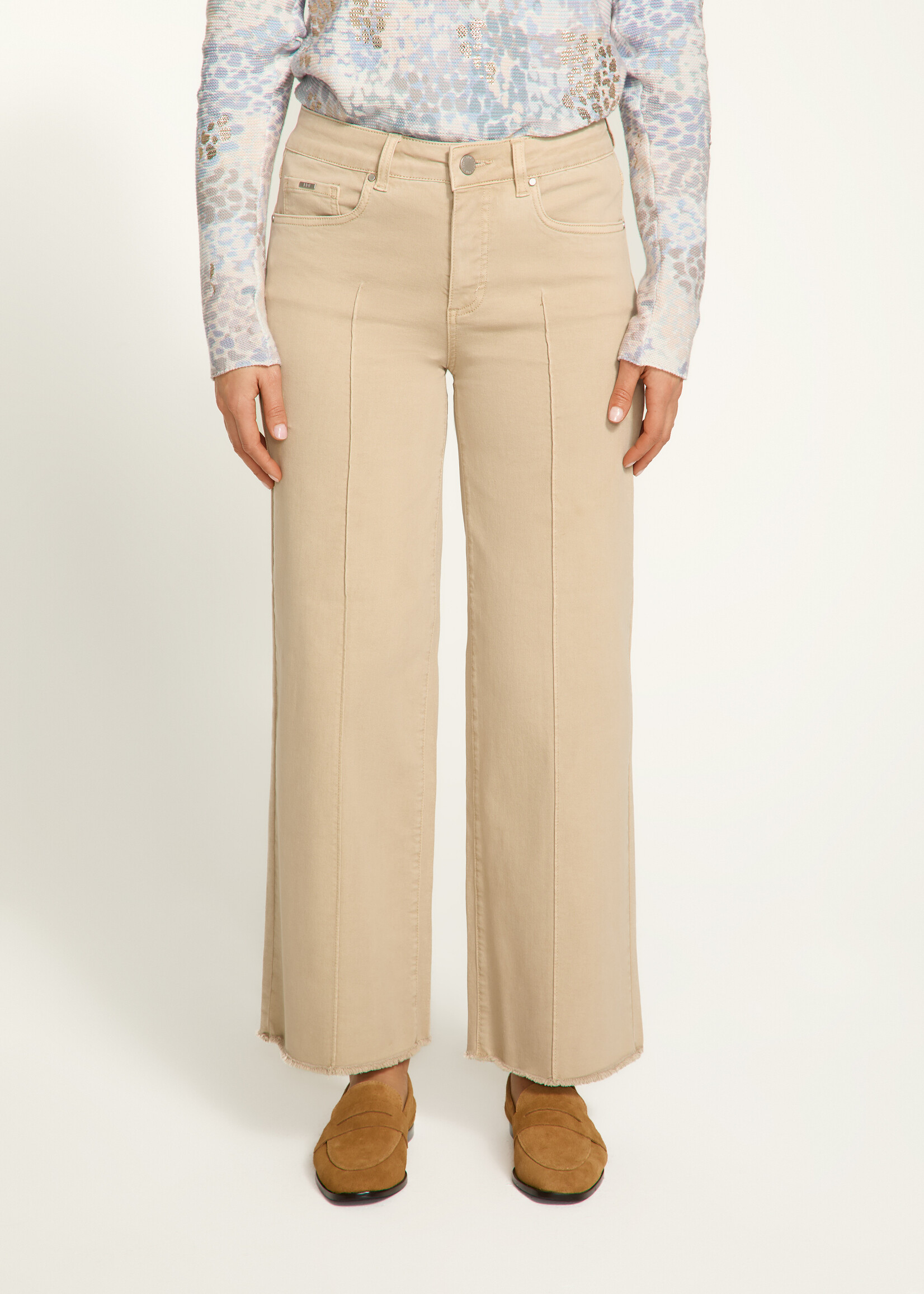 French Dressing Jeans FDJ Olivia Pin Tuck Wide Leg Pant