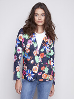 Charlie B Charlie B Floral Print Linen Blazer
