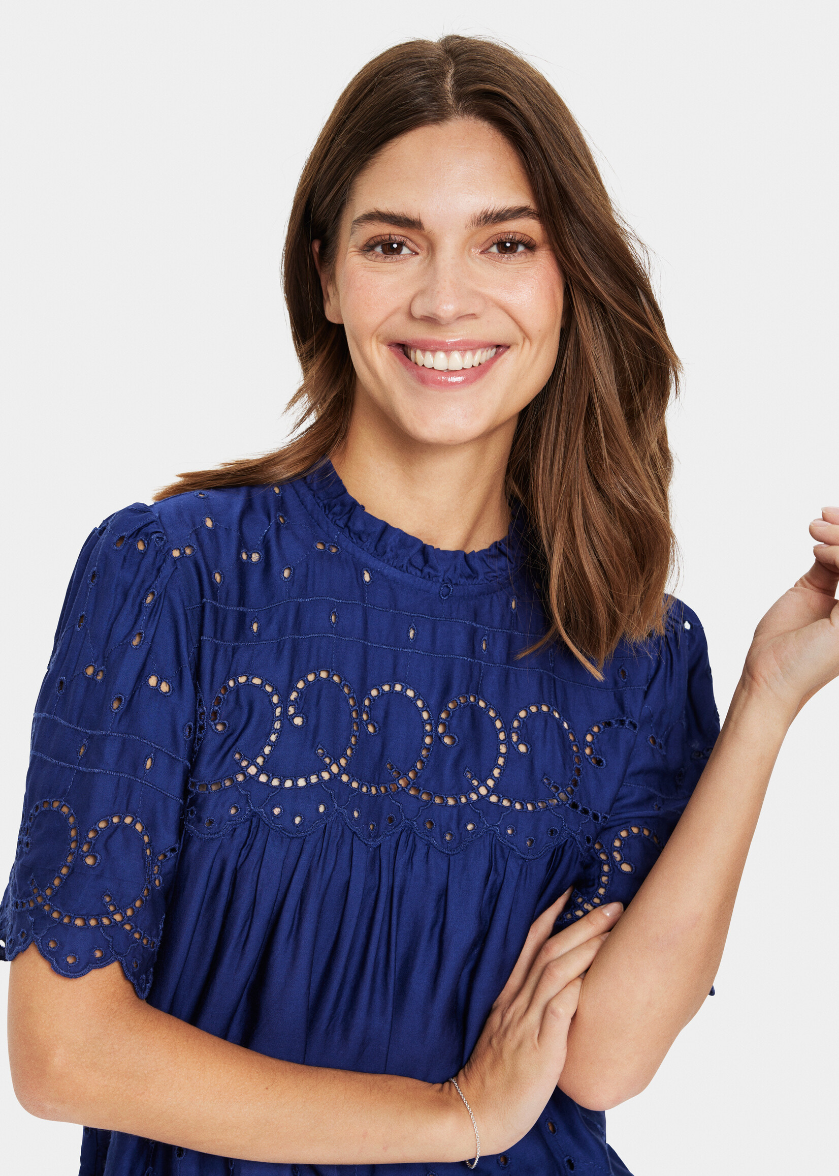Saint Tropez Saint Tropez Illse Eyelet Blouse