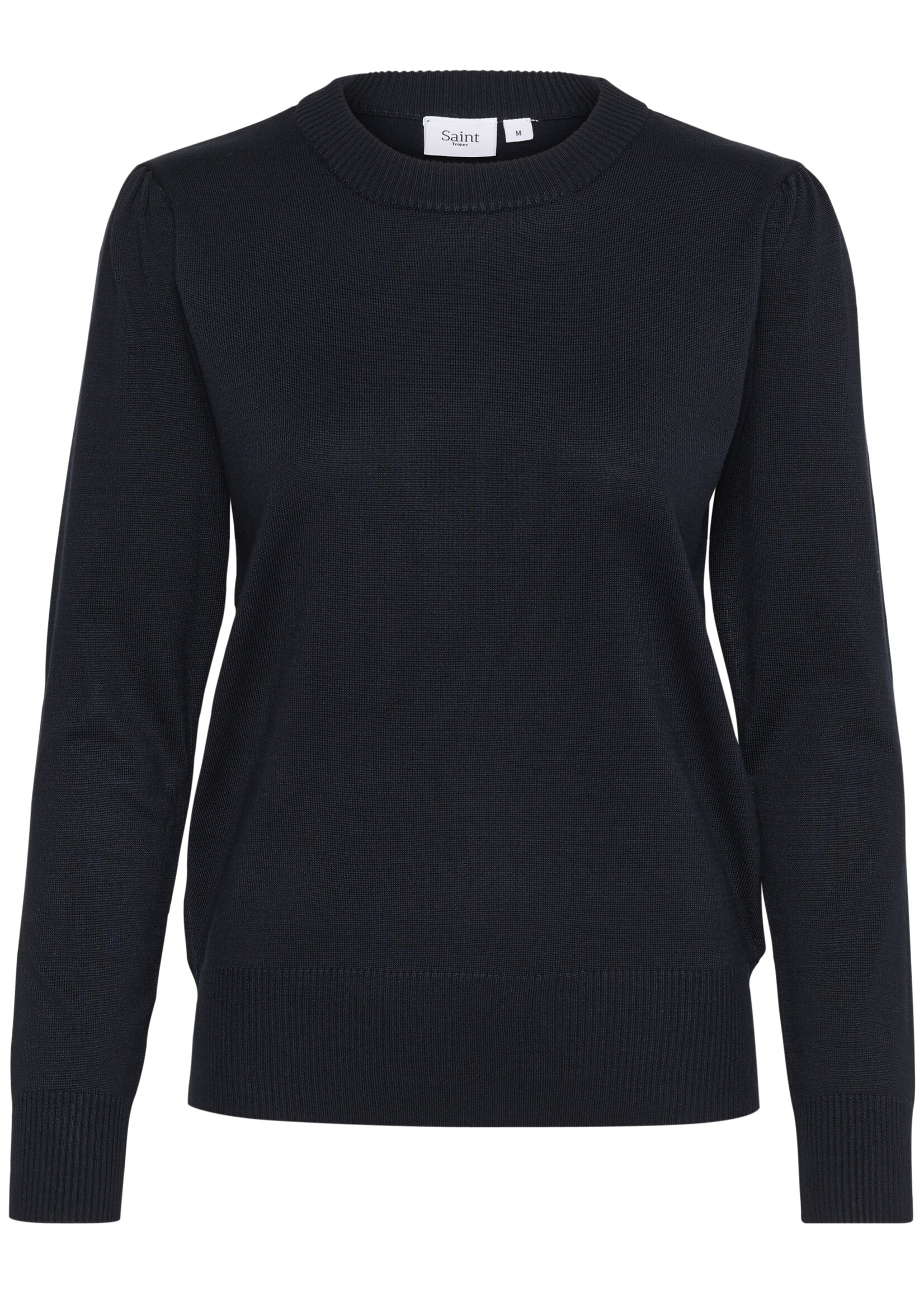 Saint Tropez Saint Tropez Mila Ruched Sleeve Crew Sweater